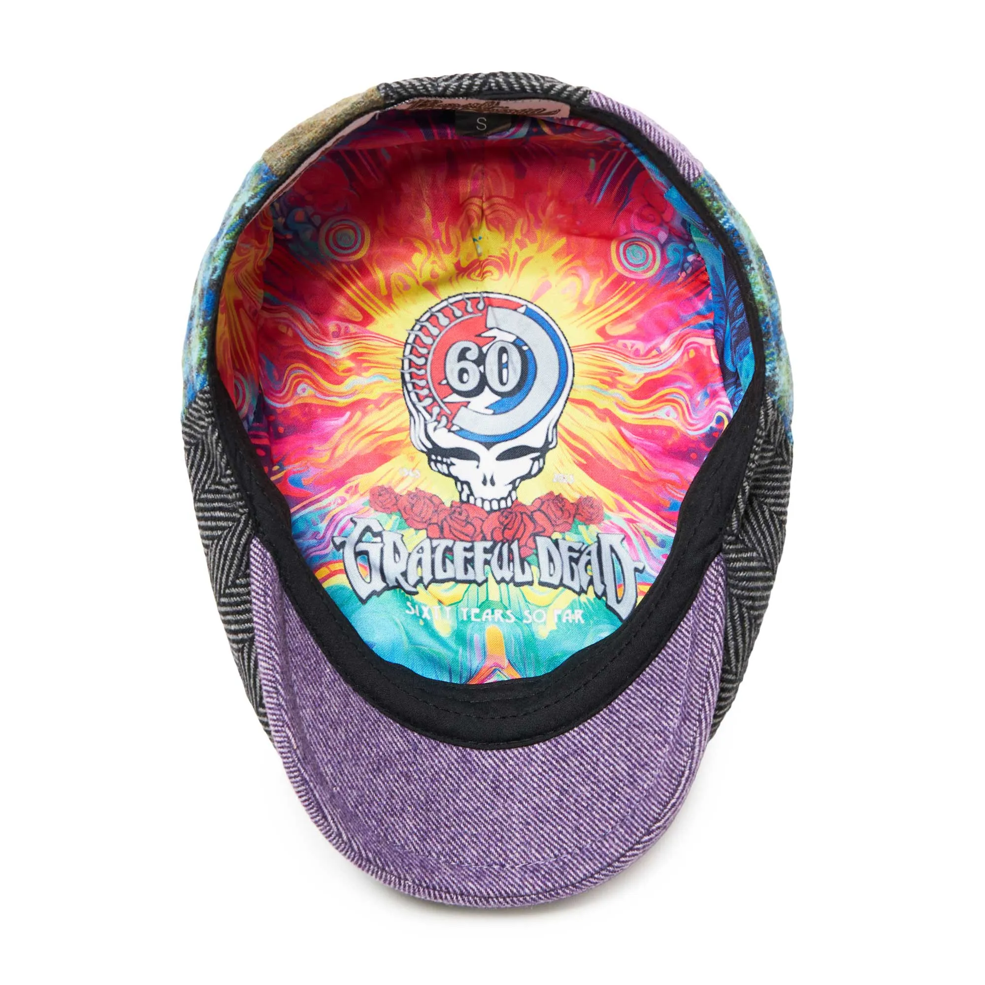 The Grateful Dead 60th Anniversary Boston Scally Cap - Patchwork Edition sold by Boston Scally product image thumbnail 2