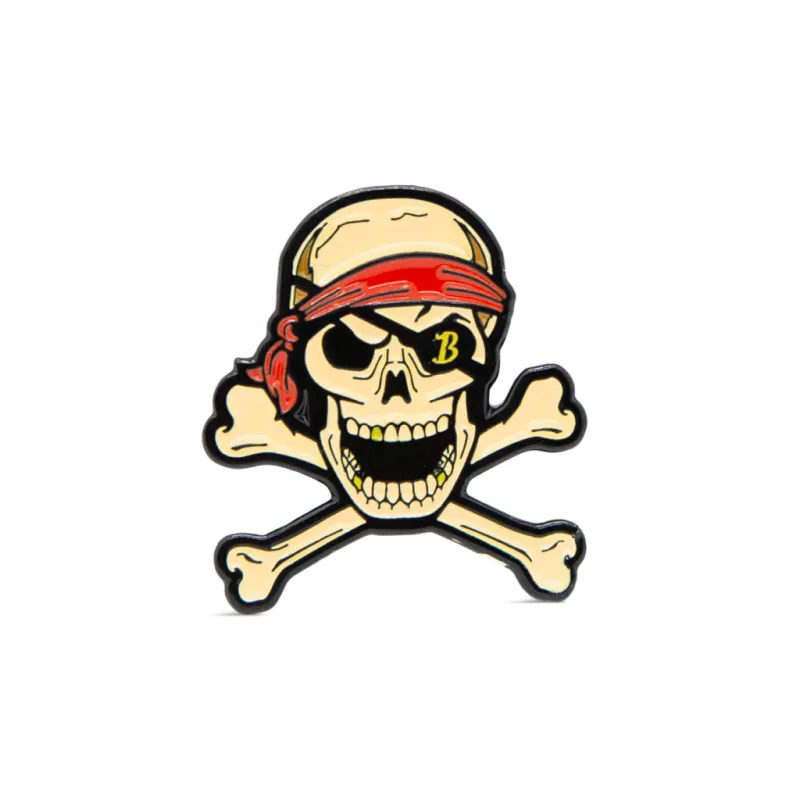 Boston Scally The Captain Skull Cap Pin sold by Boston Scally