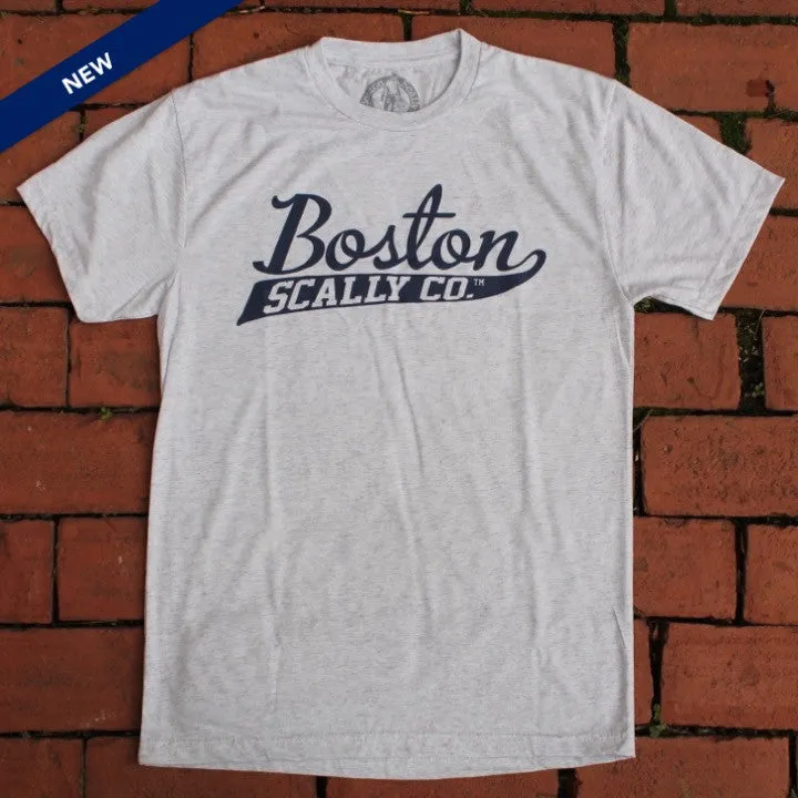 Boston Scally The Tee T-Shirt - Heather White sold by Boston Scally