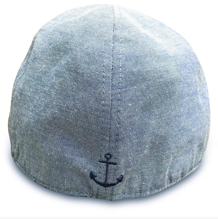 The Cape Codder Boston Scally Cap - Anchor & Saltbox Blue sold by Boston Scally product image thumbnail 2