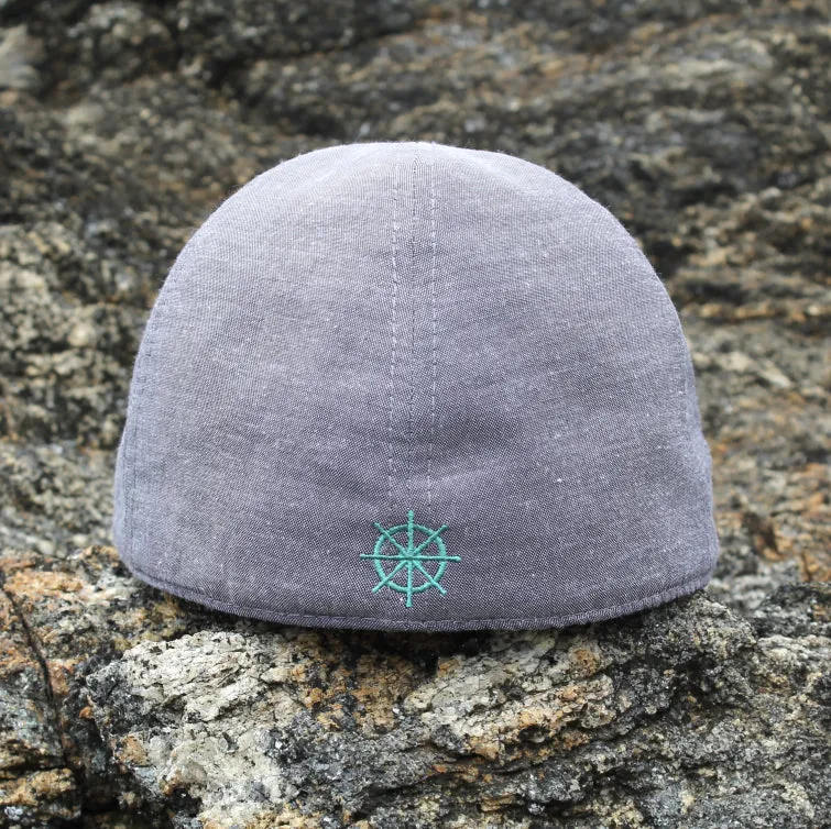 The Cape Codder Boston Scally Cap - Ship Wheel & Driftwood Grey sold by Boston Scally product image thumbnail 2