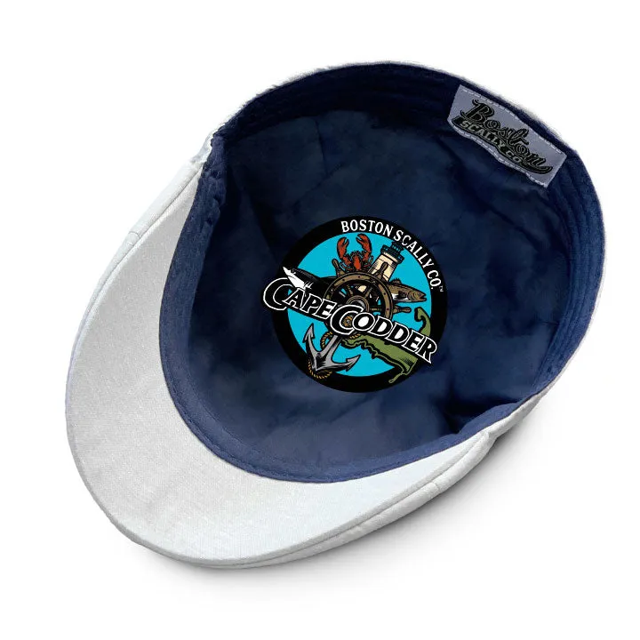 The Cape Codder Boston Scally Cap - Fish Hook & Grey Sand sold by Boston Scally product image thumbnail 3
