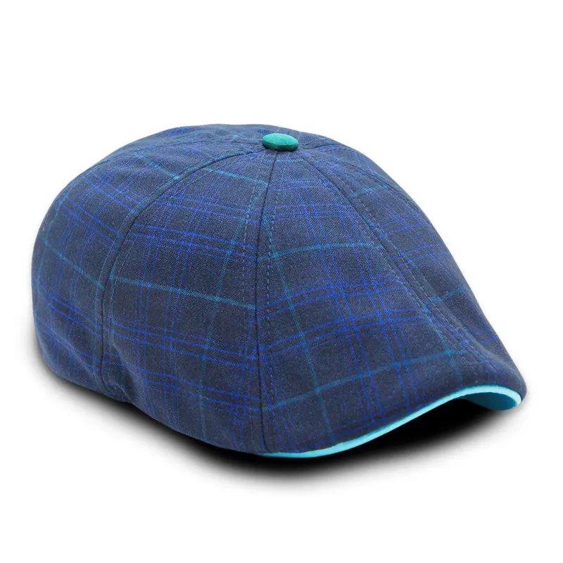 The Midnight Summer Peaky Boston Scally Cap - Plaid sold by Boston Scally