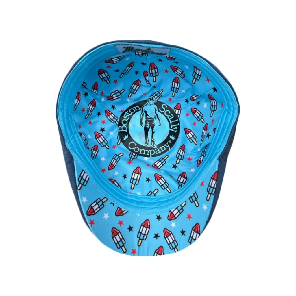 The Rocket Pop Boston Scally Cap - Breeze Blue sold by Boston Scally product image thumbnail 2