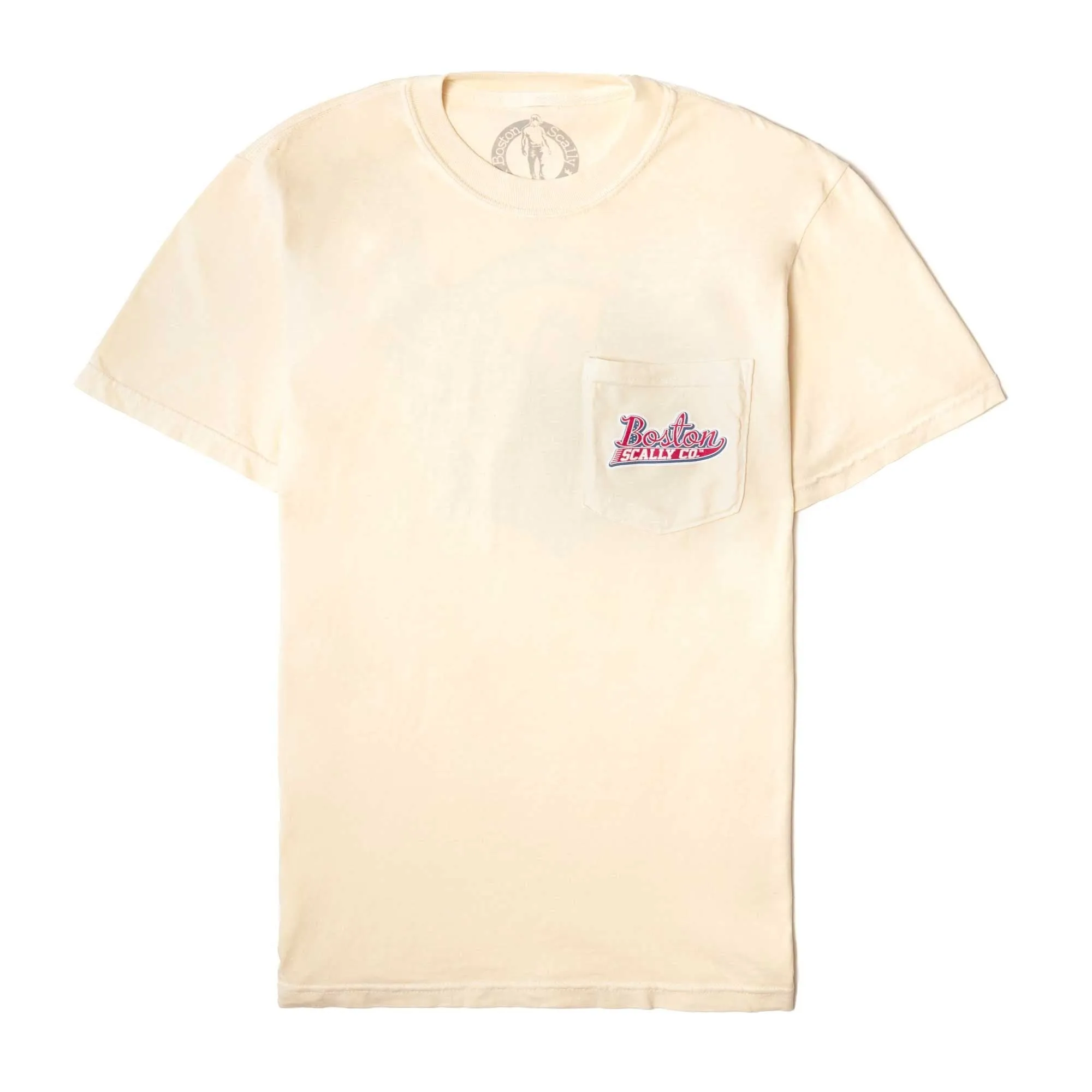 Boston Scally The United Pocket Tee T-Shirt - Vintage White sold by Boston Scally