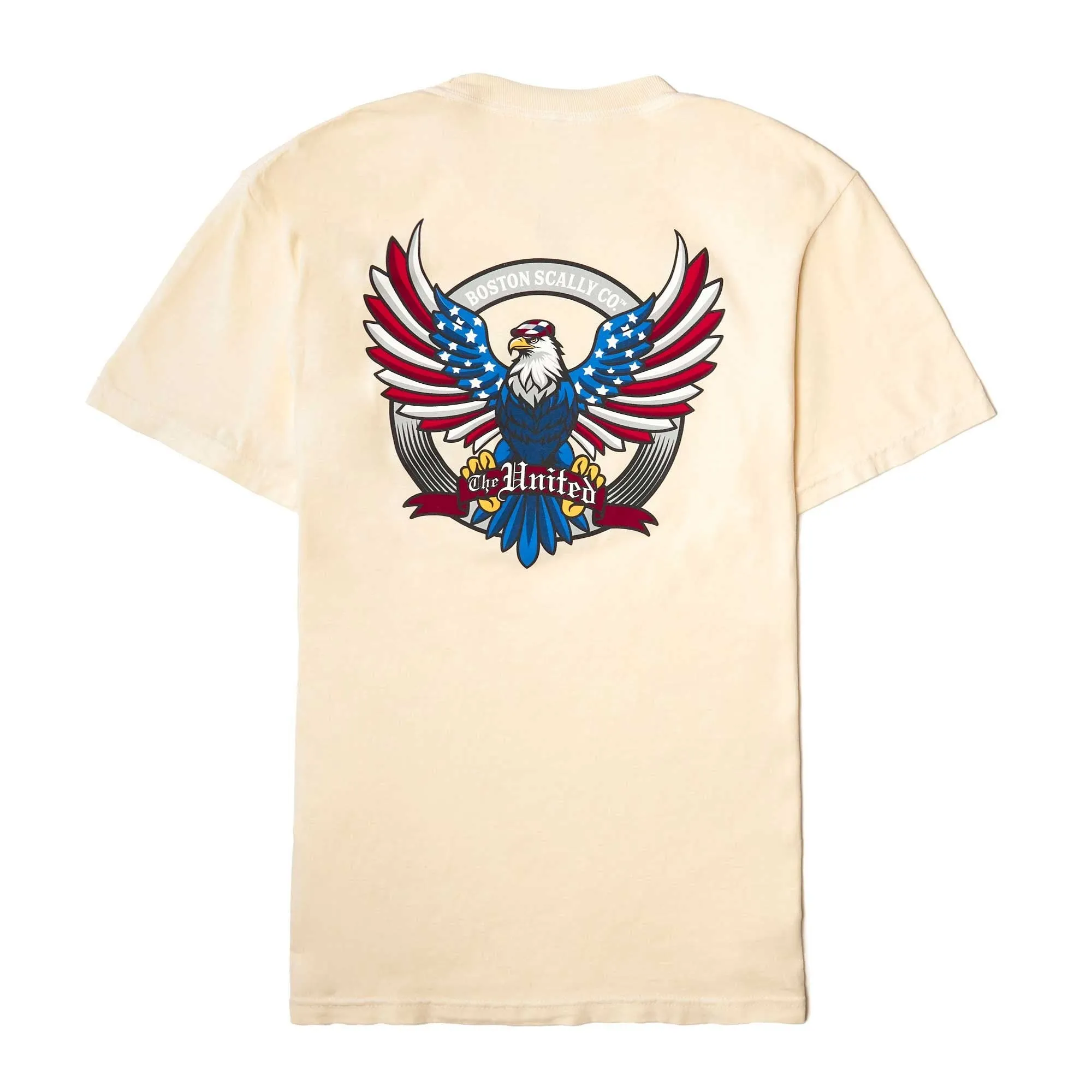 Boston Scally The United Pocket Tee T-Shirt - Vintage White sold by Boston Scally product image thumbnail 2