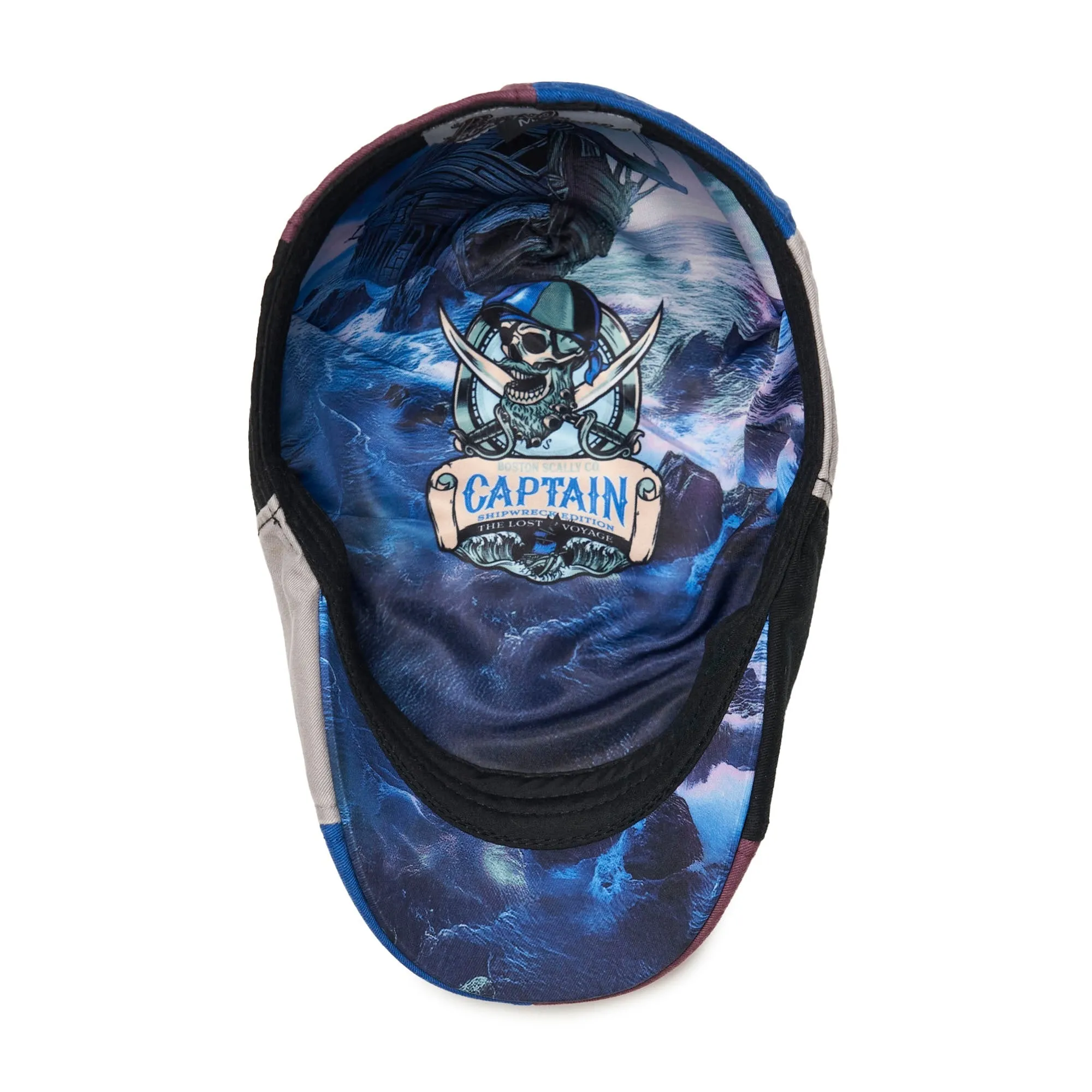 The Captain Shipwreck Edition: Lost Voyage Boston Scally Cap - Patchwork sold by Boston Scally product image thumbnail 3