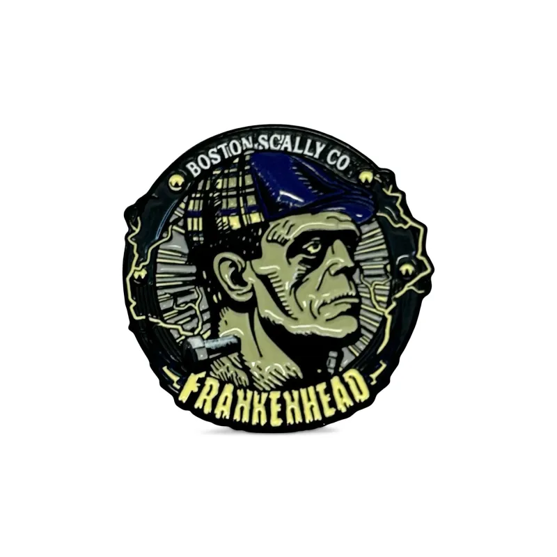 Boston Scally The Frankenhead Cap Pin sold by Boston Scally