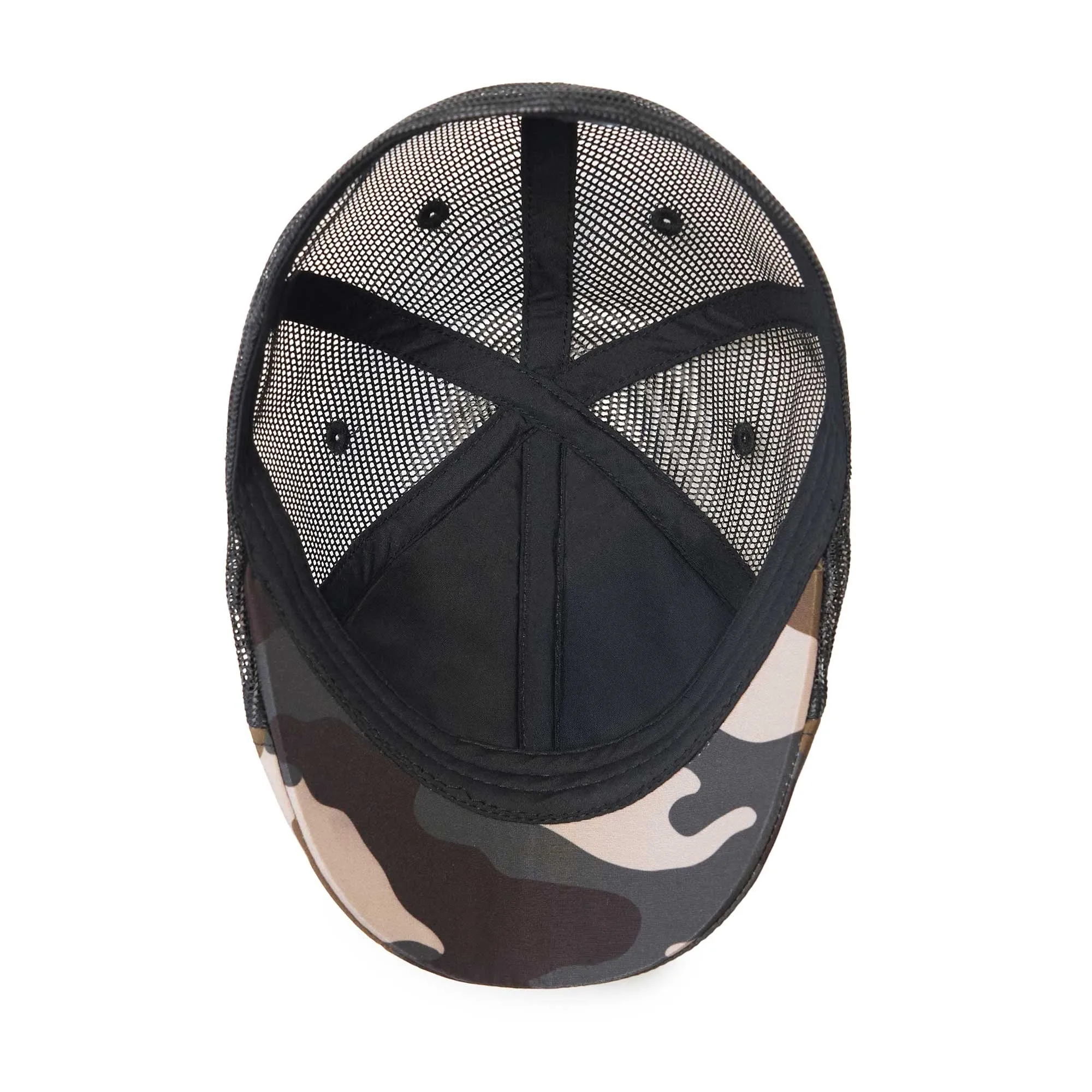 The Mesh Trucker Boston Scally Cap - Camo with Black sold by Boston Scally product image thumbnail 3