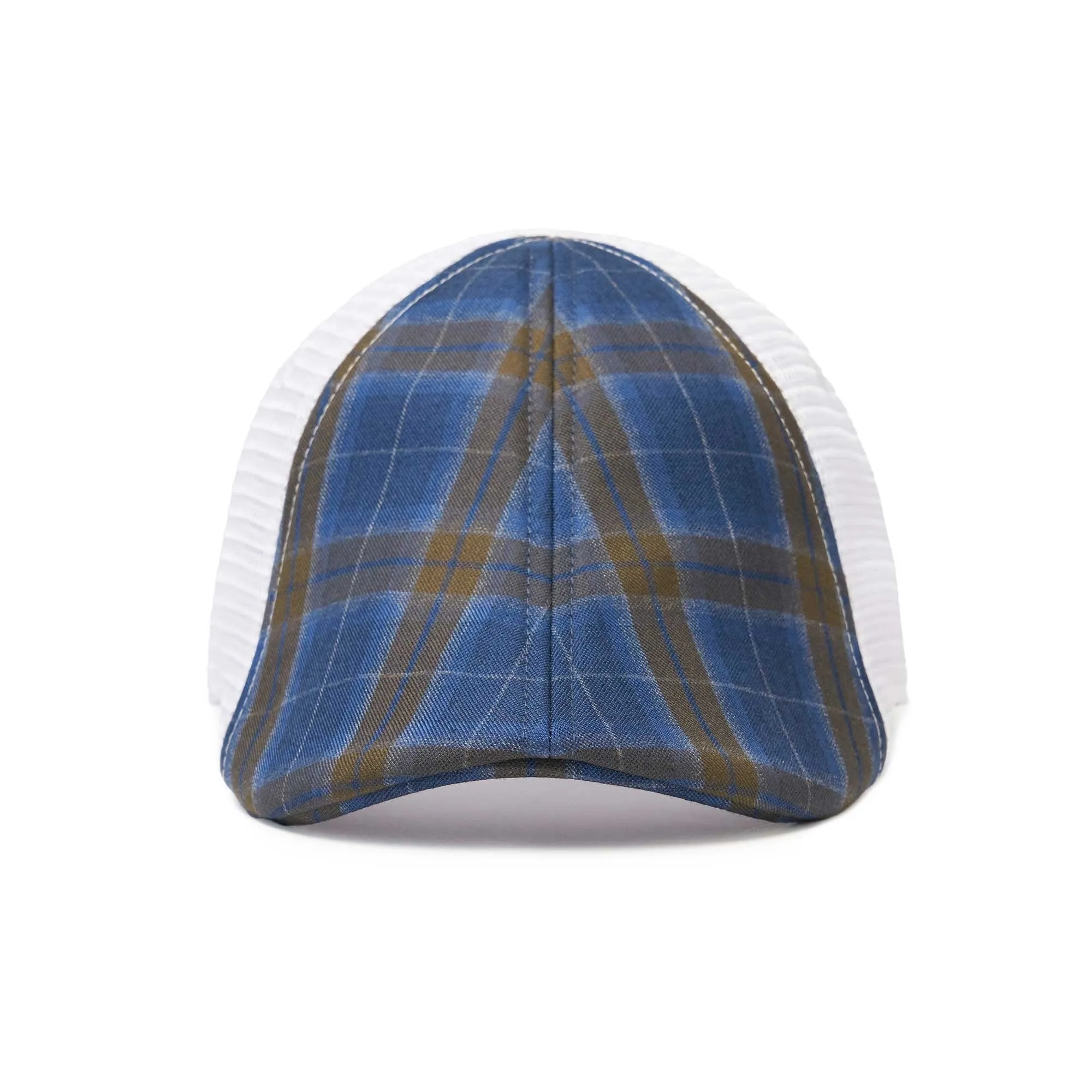 The Mesh Trucker Boston Scally Cap - Plaid with White sold by Boston Scally product image thumbnail 5