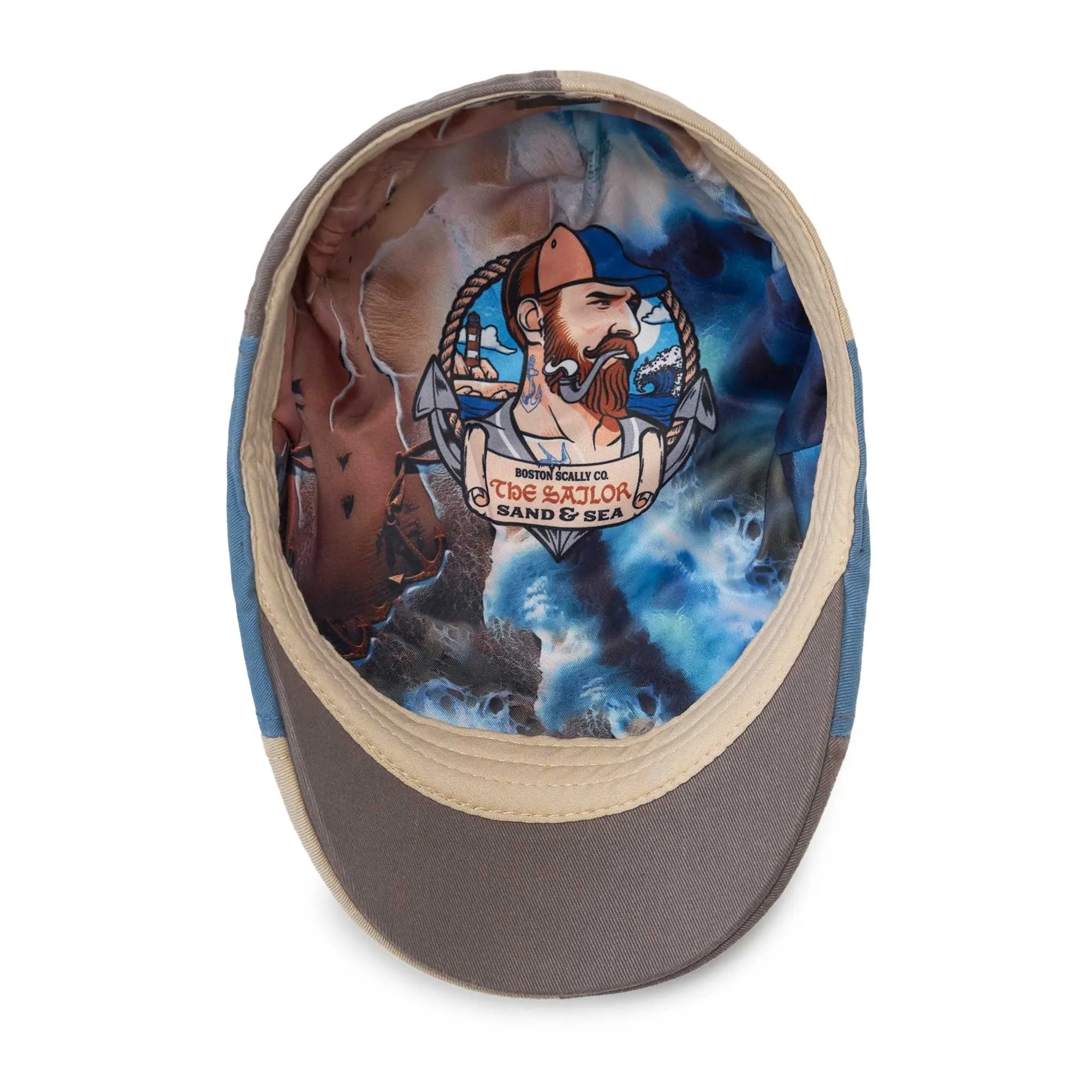 The Sailor: Sand and Sea Boston Scally Cap - Patchwork sold by Boston Scally product image thumbnail 3