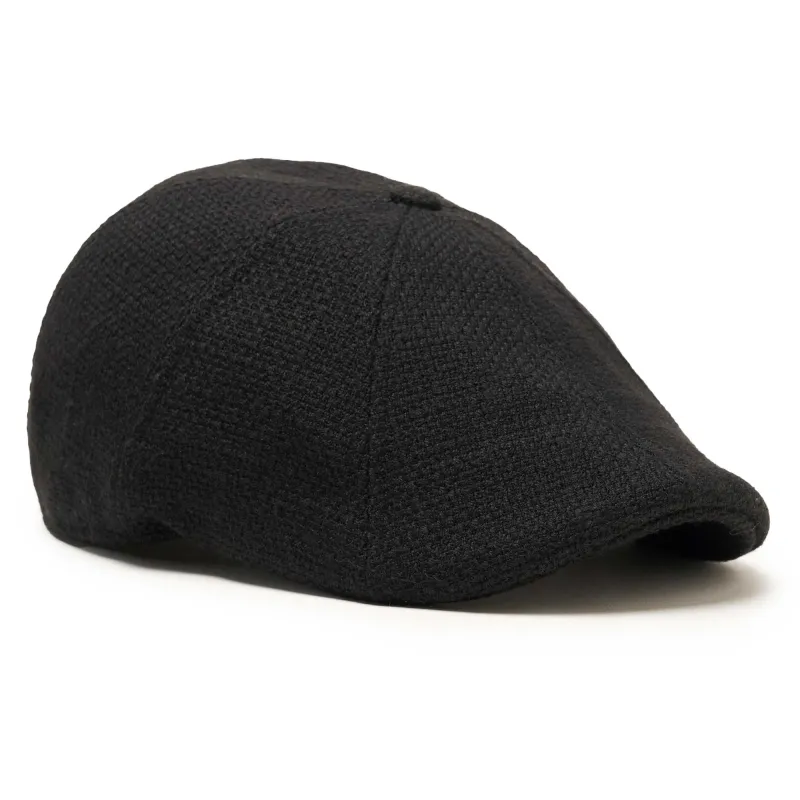 The Woven Peaky Boston Scally Cap - Black sold by Boston Scally