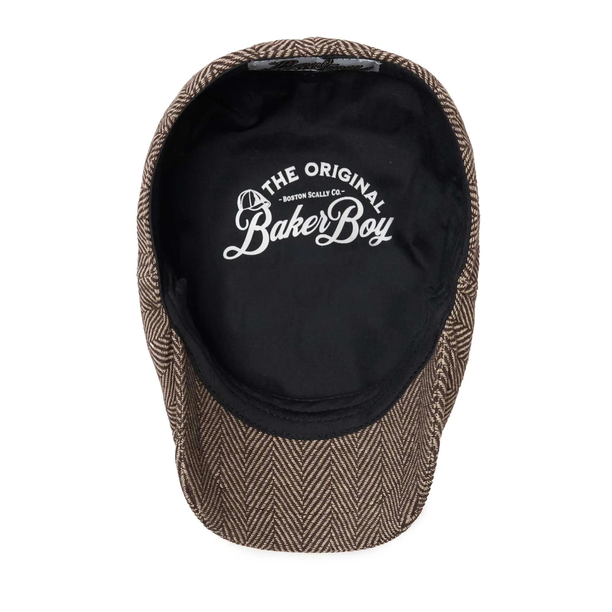 The Baker Boy Boston Scally Cap - Brown Herringbone sold by Boston Scally product image thumbnail 2