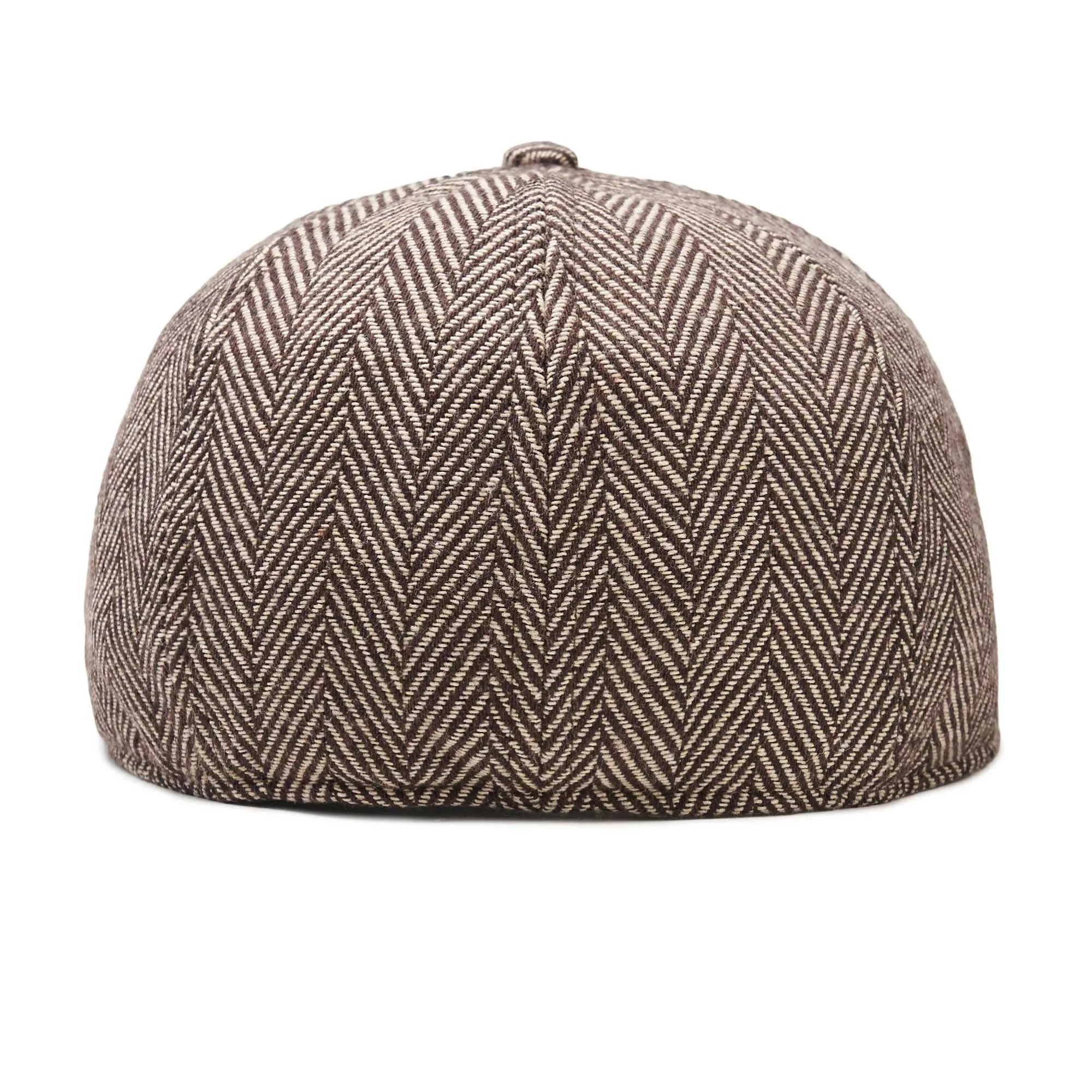 The Baker Boy Boston Scally Cap - Brown Herringbone sold by Boston Scally product image thumbnail 5