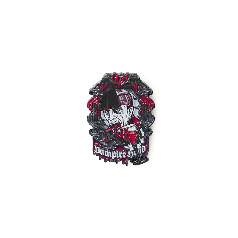 Boston Scally The Vampire Head Cap Pin sold by Boston Scally