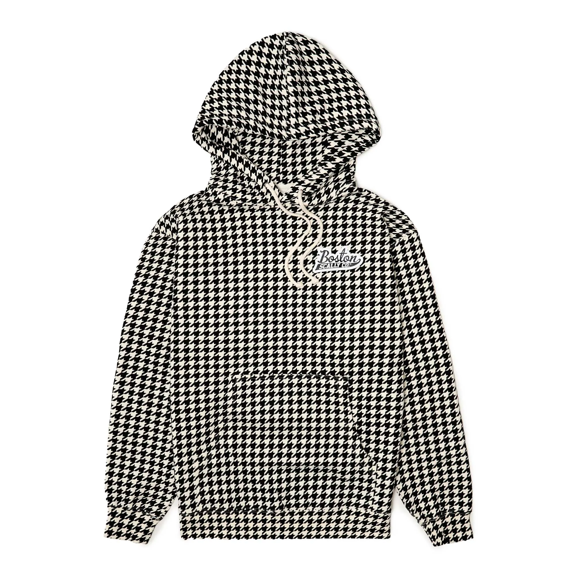 Boston Scally The Halloween Houndstooth Hoodie - Black & Moon sold by Boston Scally