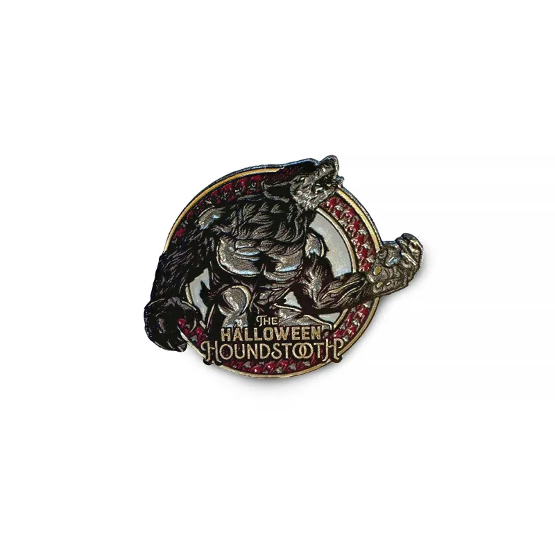 Boston Scally The Halloween Houndstooth Cap Pin sold by Boston Scally