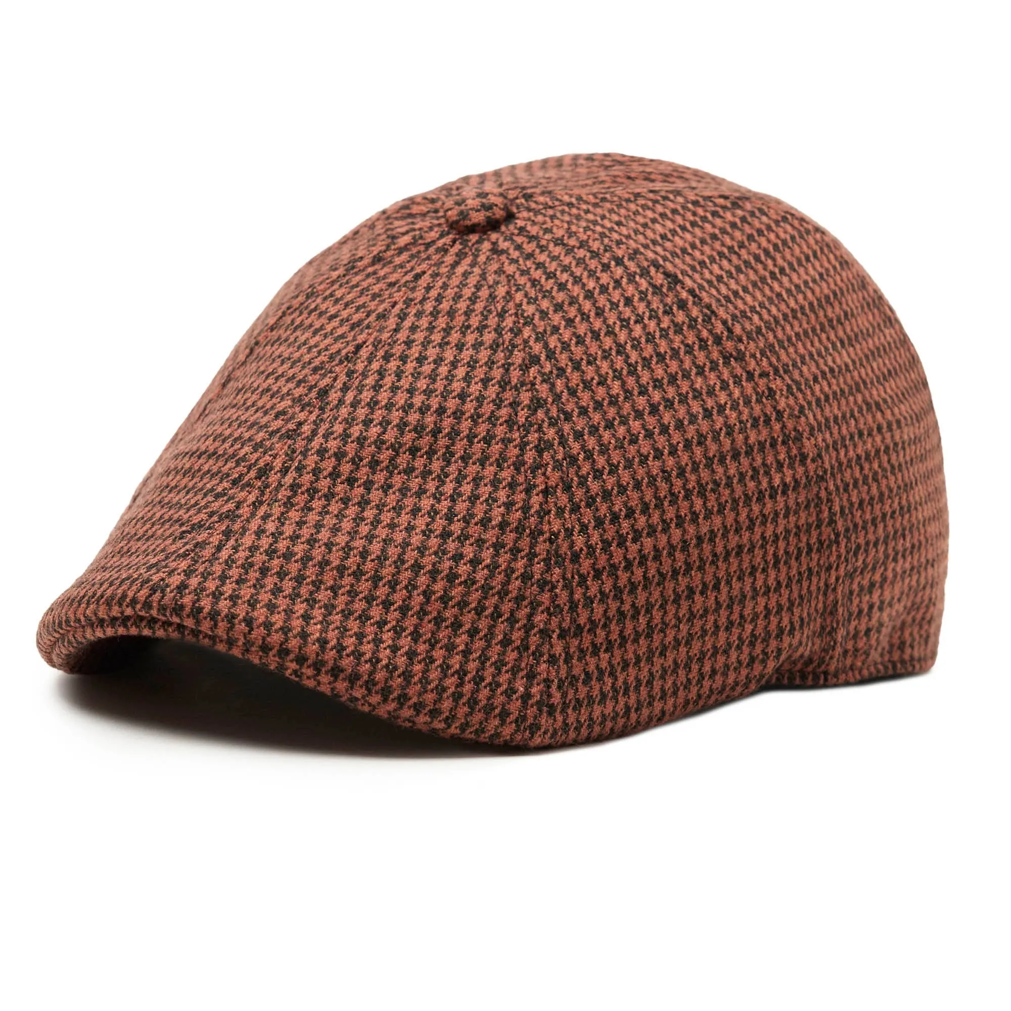 The Halloween Houndstooth Boston Scally Cap - Orange & Black sold by Boston Scally product image thumbnail 4