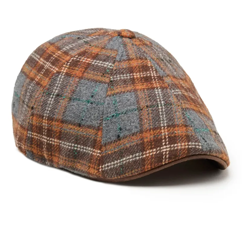 The Autumn Rose Boston Scally Cap - Autumn Plaid sold by Boston Scally