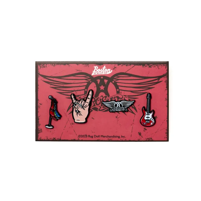 Boston Scally Aerosmith Cap Pin Set made by Boston Scally