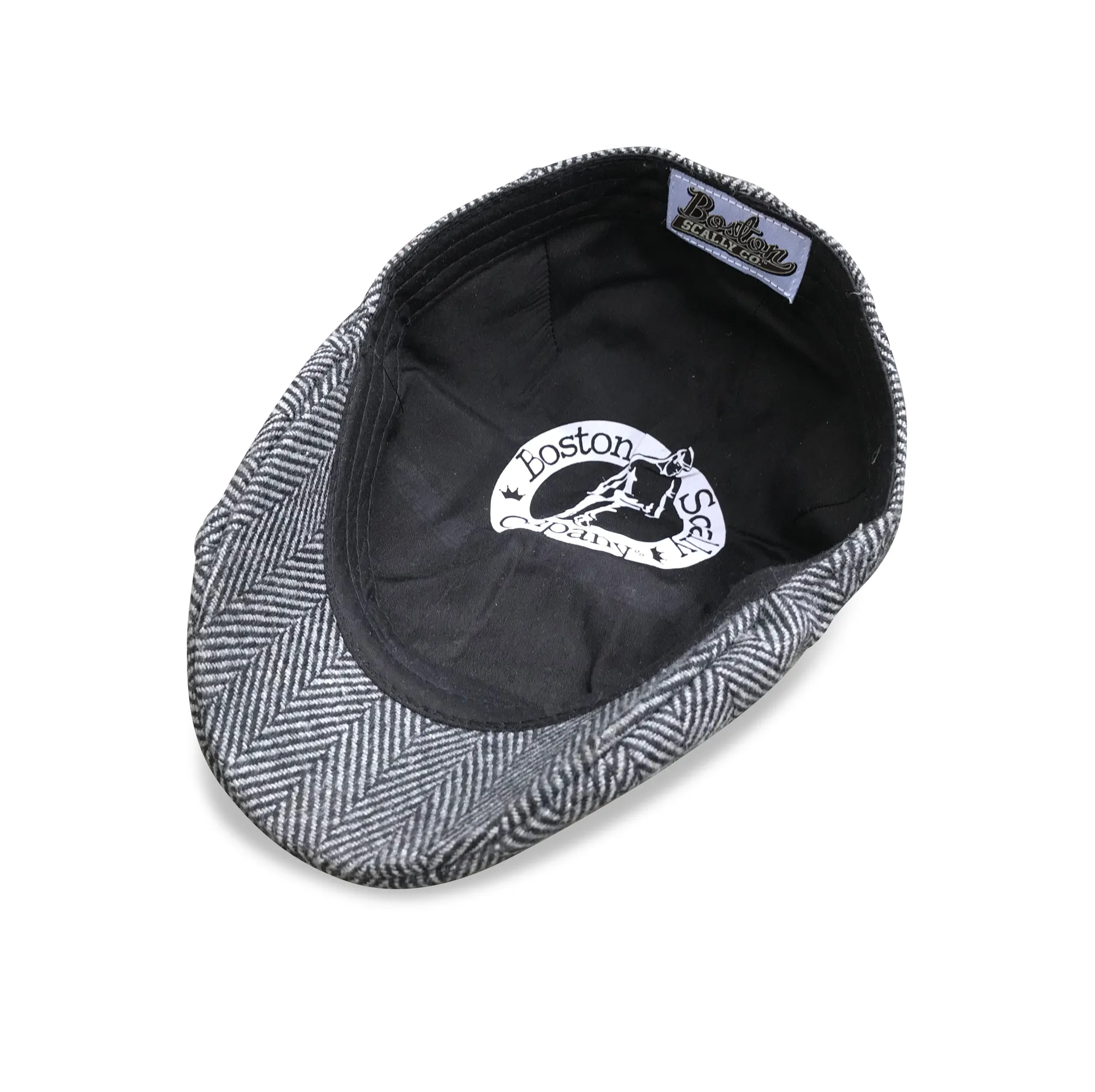 The Original Peaky Boston Scally Cap - Grey Herringbone sold by Boston Scally product image thumbnail 4