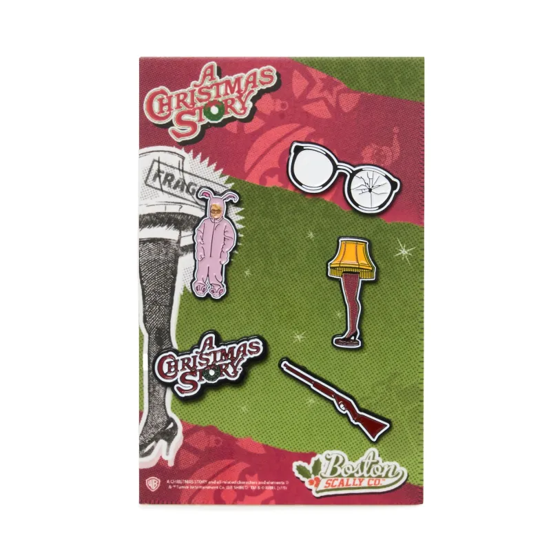 Boston Scally A Christmas Story Cap Pin Set sold by Boston Scally