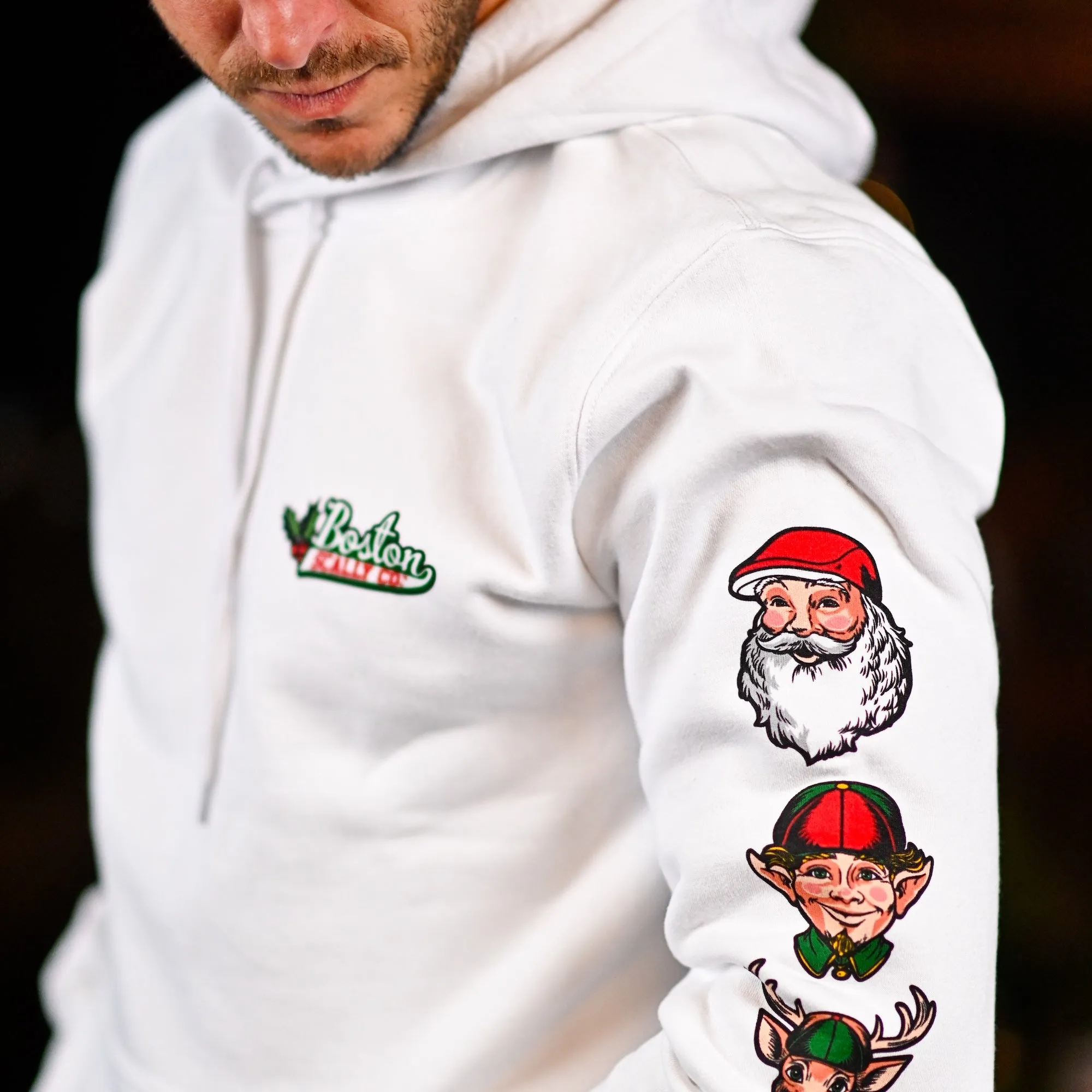 Boston Scally Holiday Icon Hoodie - White sold by Boston Scally product image thumbnail 2