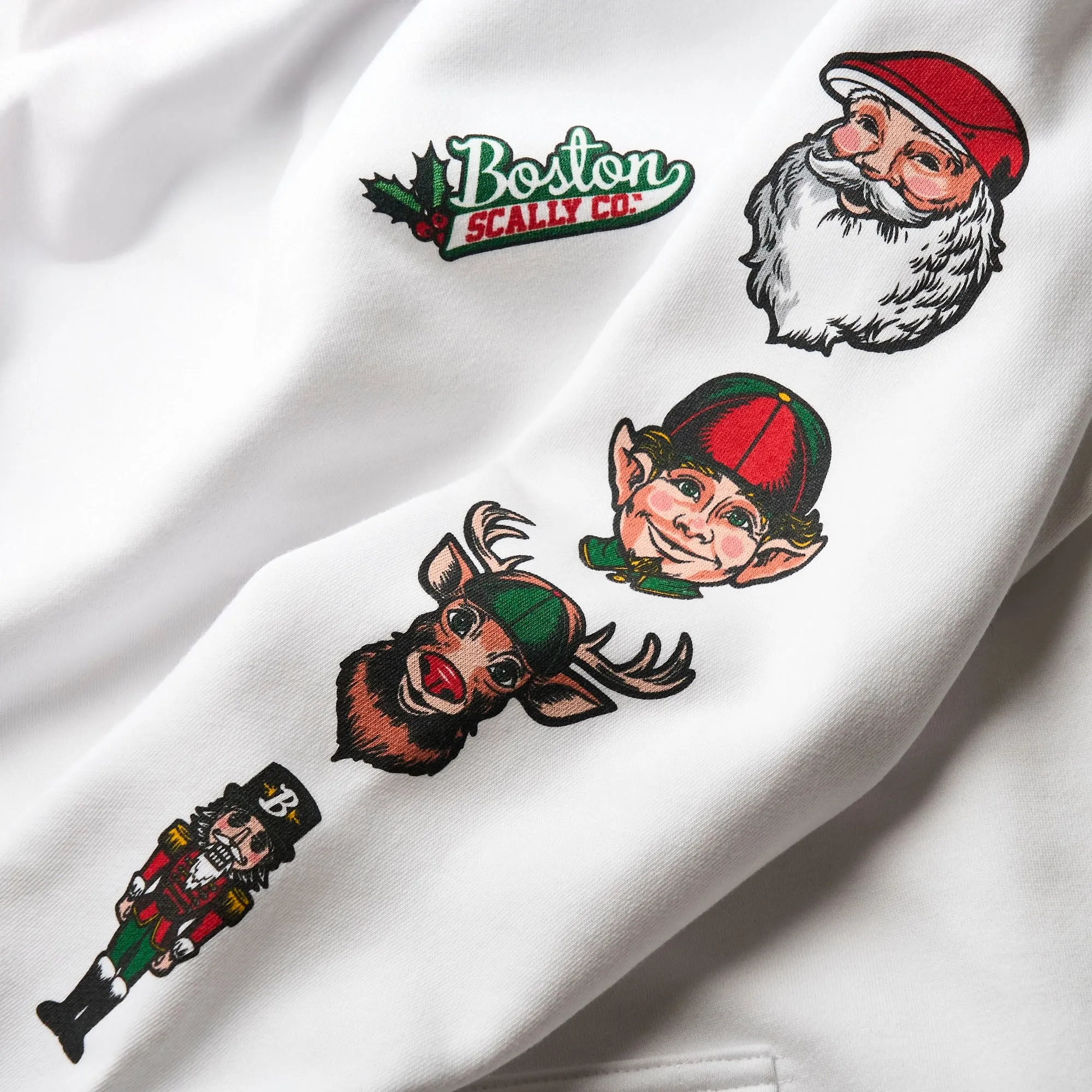 Boston Scally Holiday Icon Hoodie - White sold by Boston Scally product image thumbnail 3