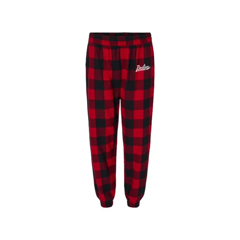 Boston Scally The Buffalo Plaid Joggers - Red sold by Boston Scally
