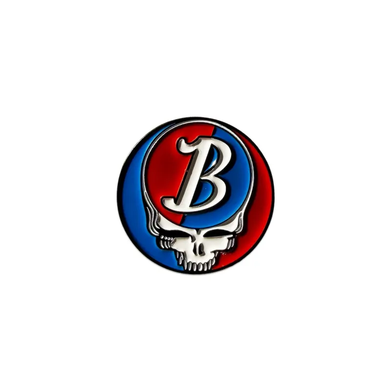 Boston Scally The Grateful Dead Skull Pin made by Boston Scally