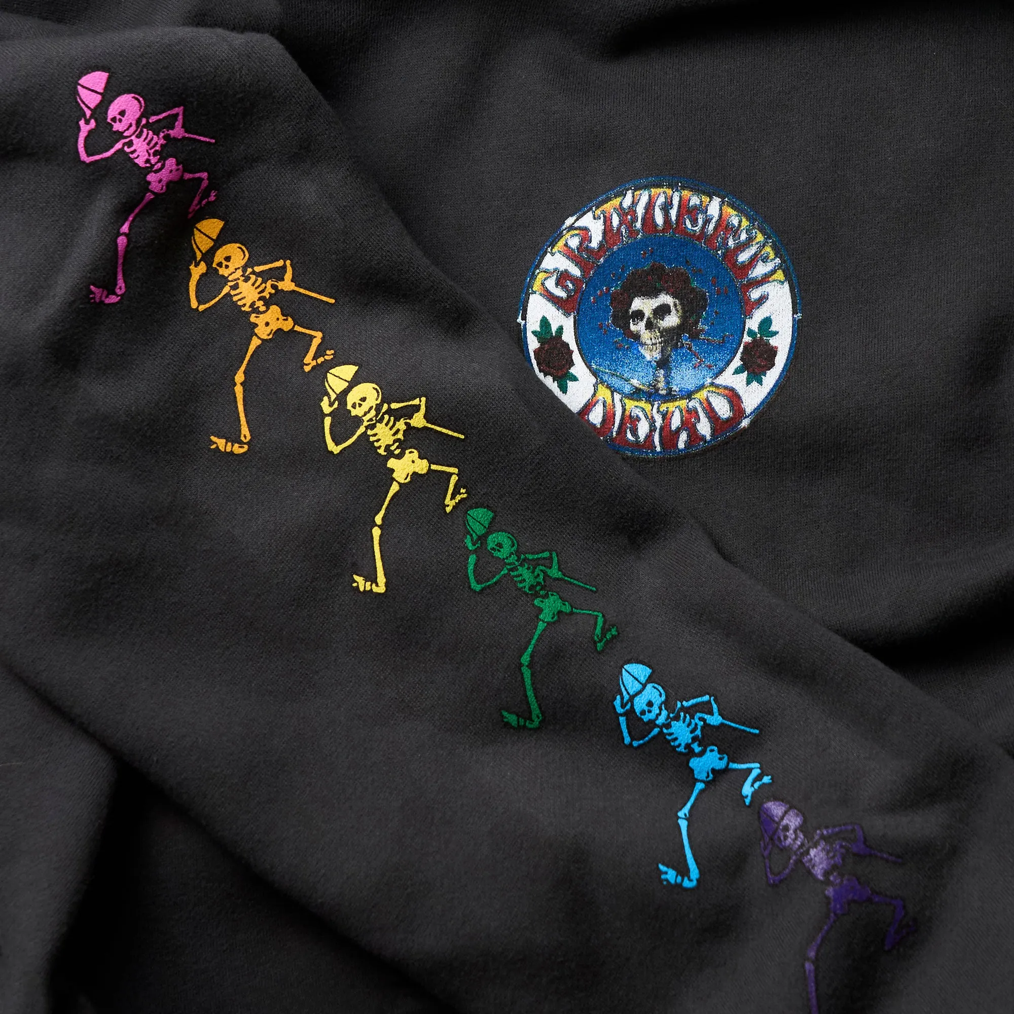 Boston Scally The Grateful Dead Dancing Skeleton Hoodie - Black sold by Boston Scally product image thumbnail 2