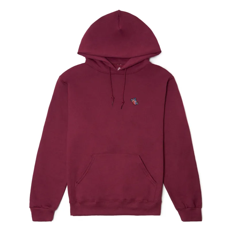 Boston Scally The All Heart Hoodie - Maroon sold by Boston Scally
