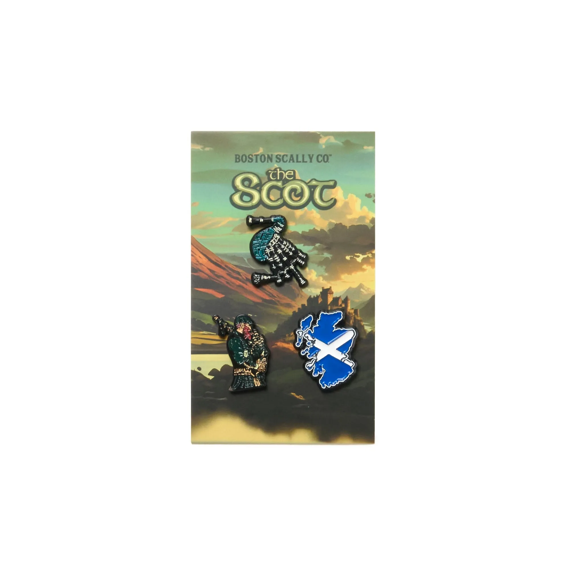 Boston Scally The Scot Cap Pin Set sold by Boston Scally