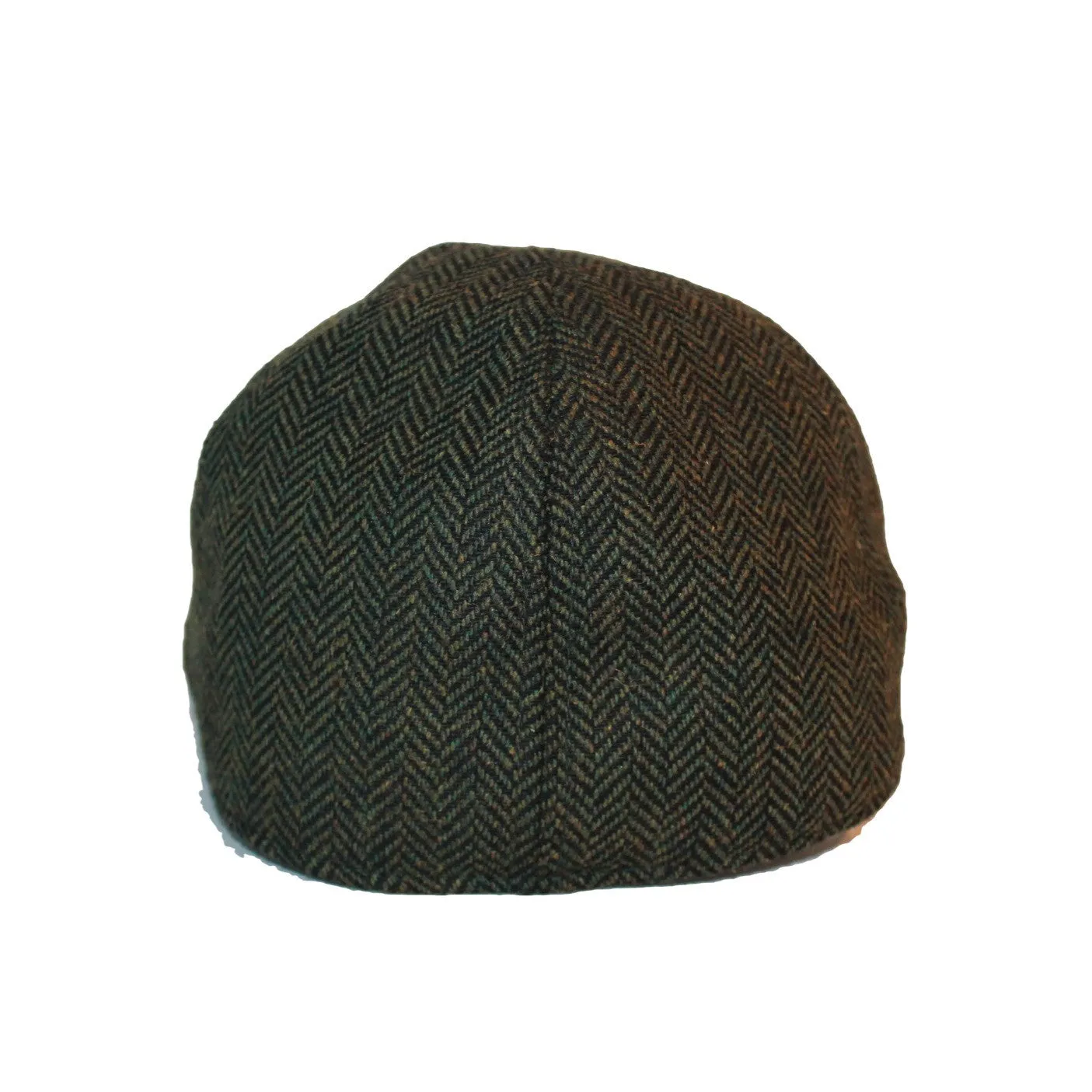 The Donnybrook Boston Scally Cap - Dark Olive Green Herringbone sold by Boston Scally product image thumbnail 4