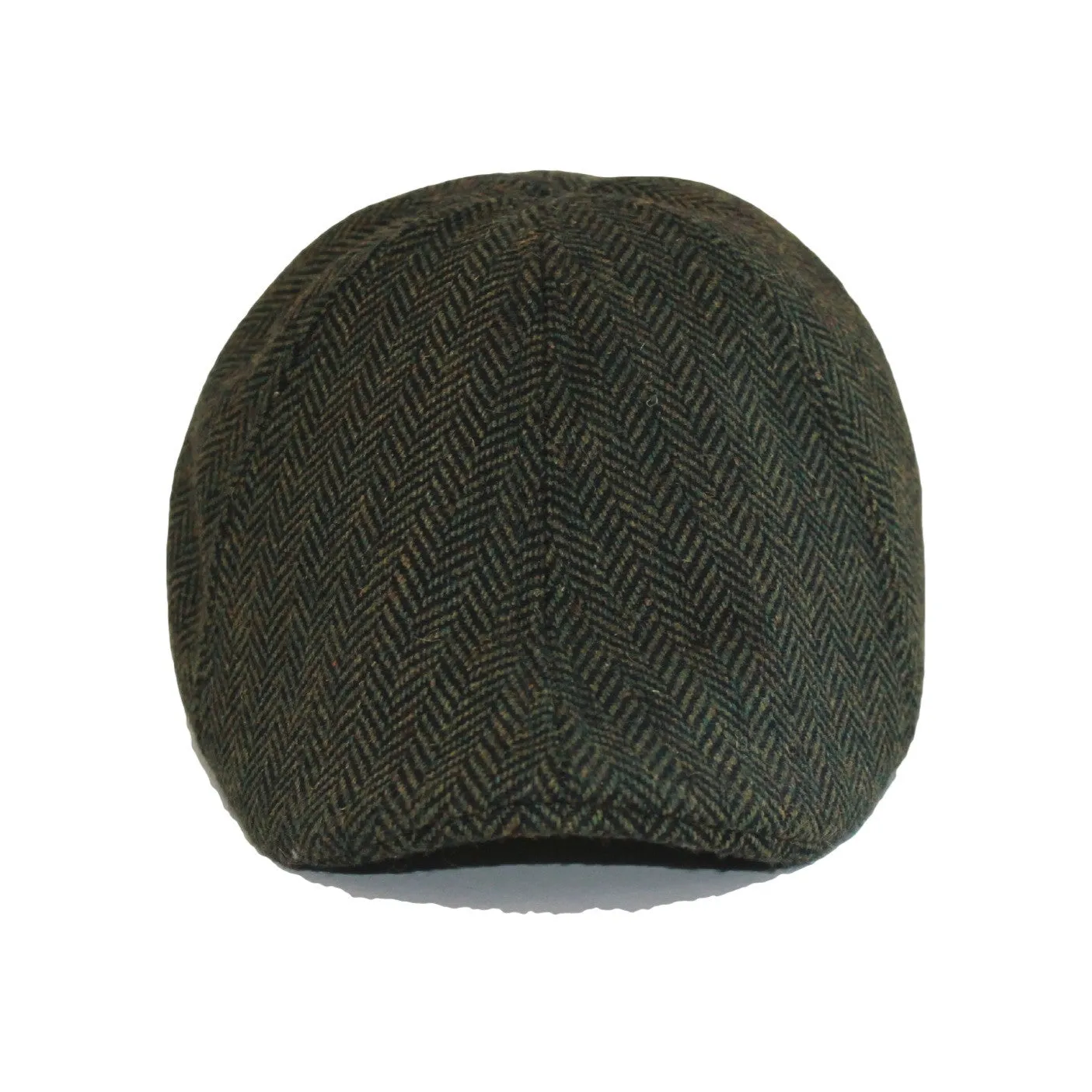 The Donnybrook Boston Scally Cap - Dark Olive Green Herringbone sold by Boston Scally product image thumbnail 3