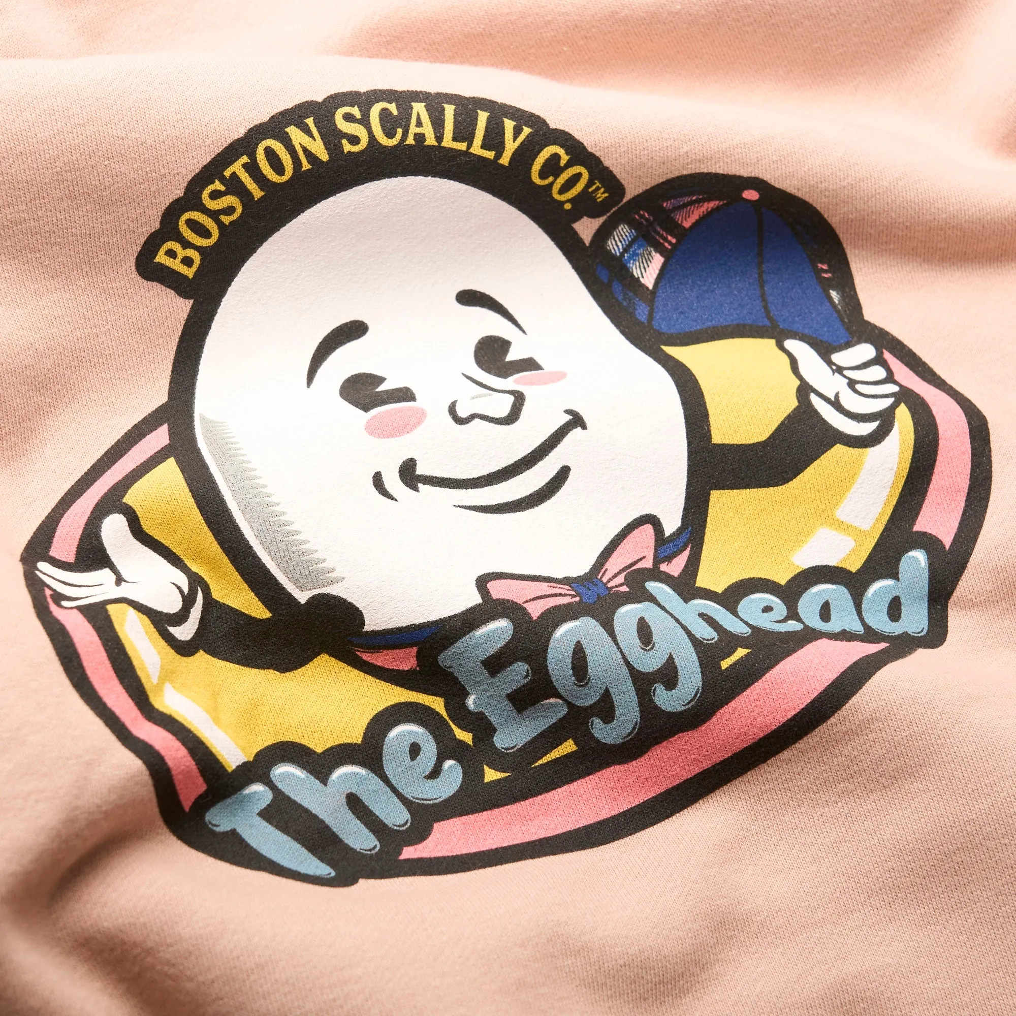 Boston Scally The Egghead Hoodie - Dusty Pink sold by Boston Scally product image thumbnail 3