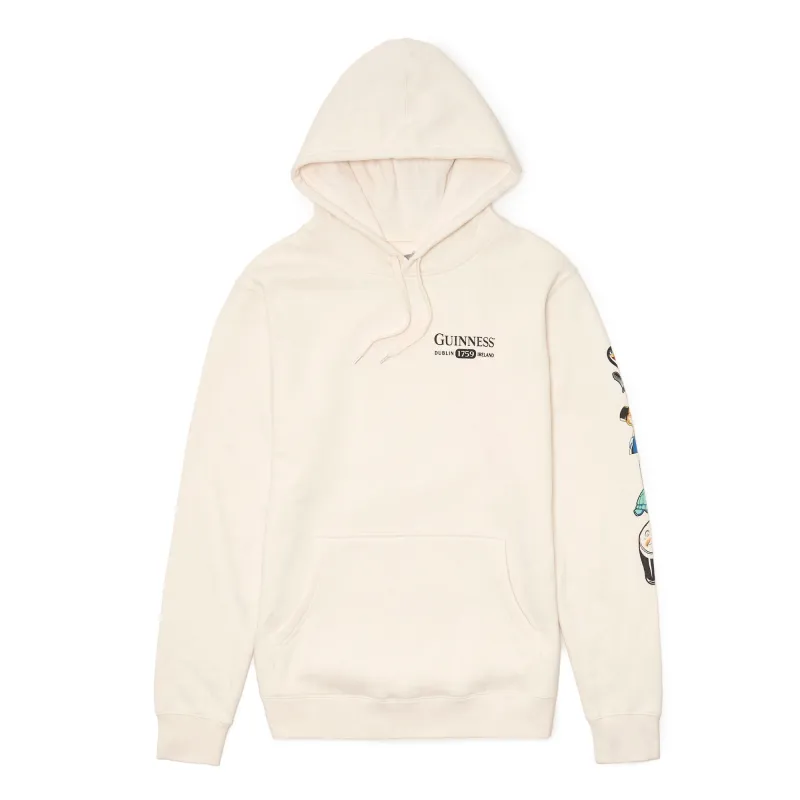 Boston Scally The Guinness Gilroy Hoodie - Vintage White made by Boston Scally