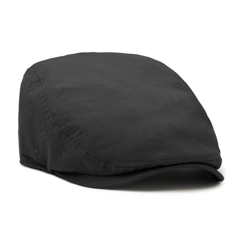 The Cool Air Single Panel Boston Scally Cap - Black made by Boston Scally