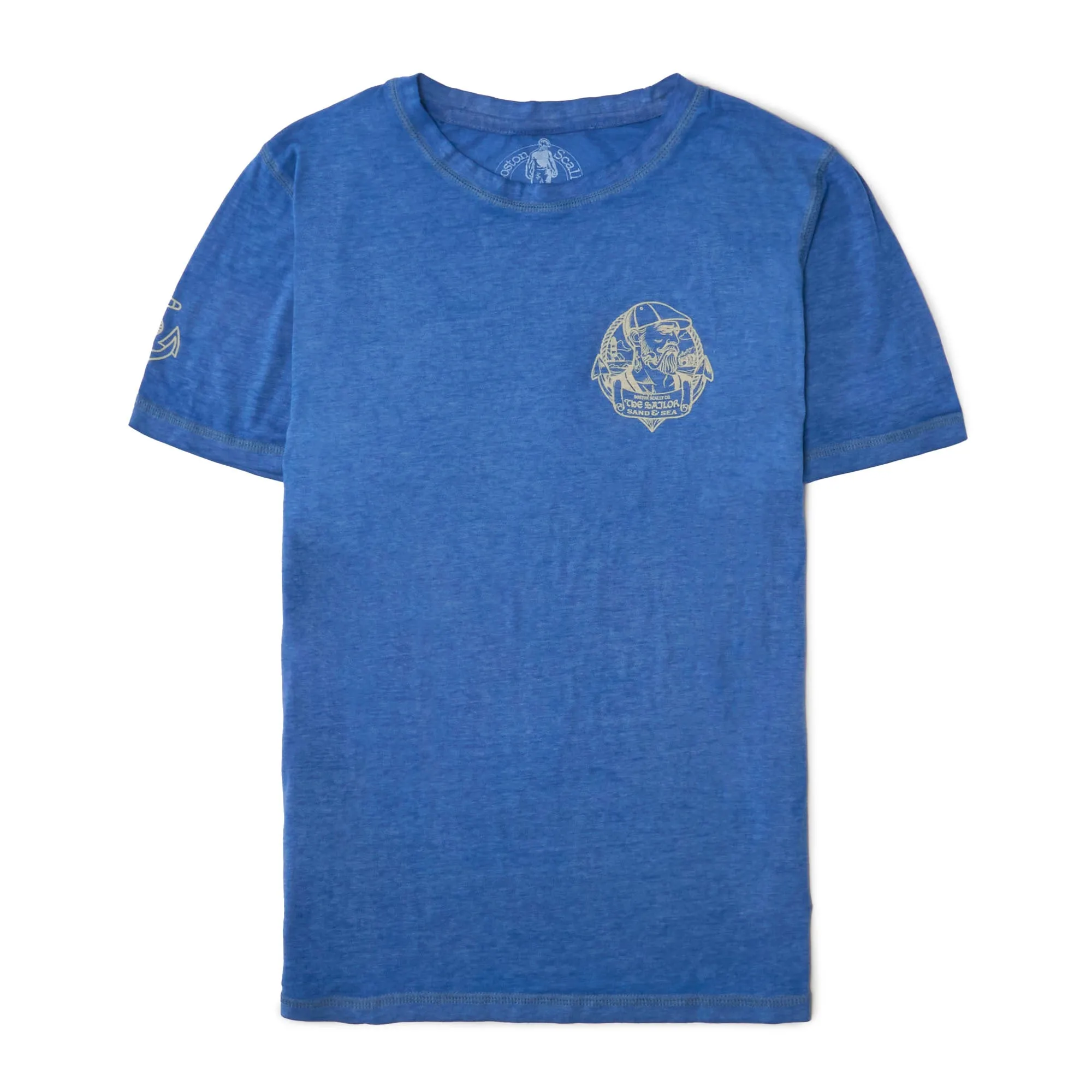 Boston Scally The Sailor: Sand and Sea Tee T-Shirt - Twisted Navy sold by Boston Scally