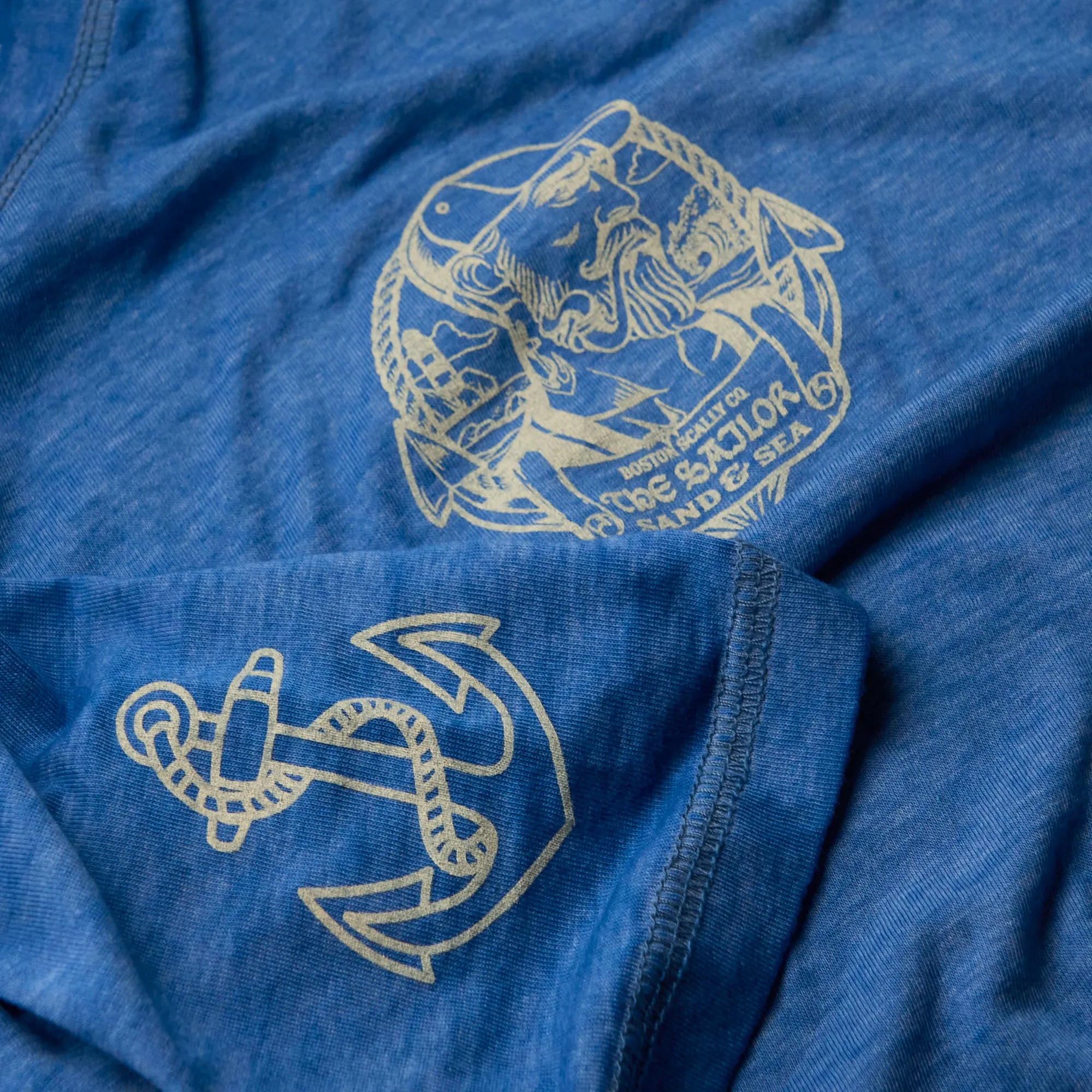Boston Scally The Sailor: Sand and Sea Tee T-Shirt - Twisted Navy sold by Boston Scally product image thumbnail 2