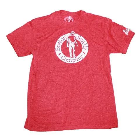 Boston Scally The Tee T-Shirt - Red sold by Boston Scally