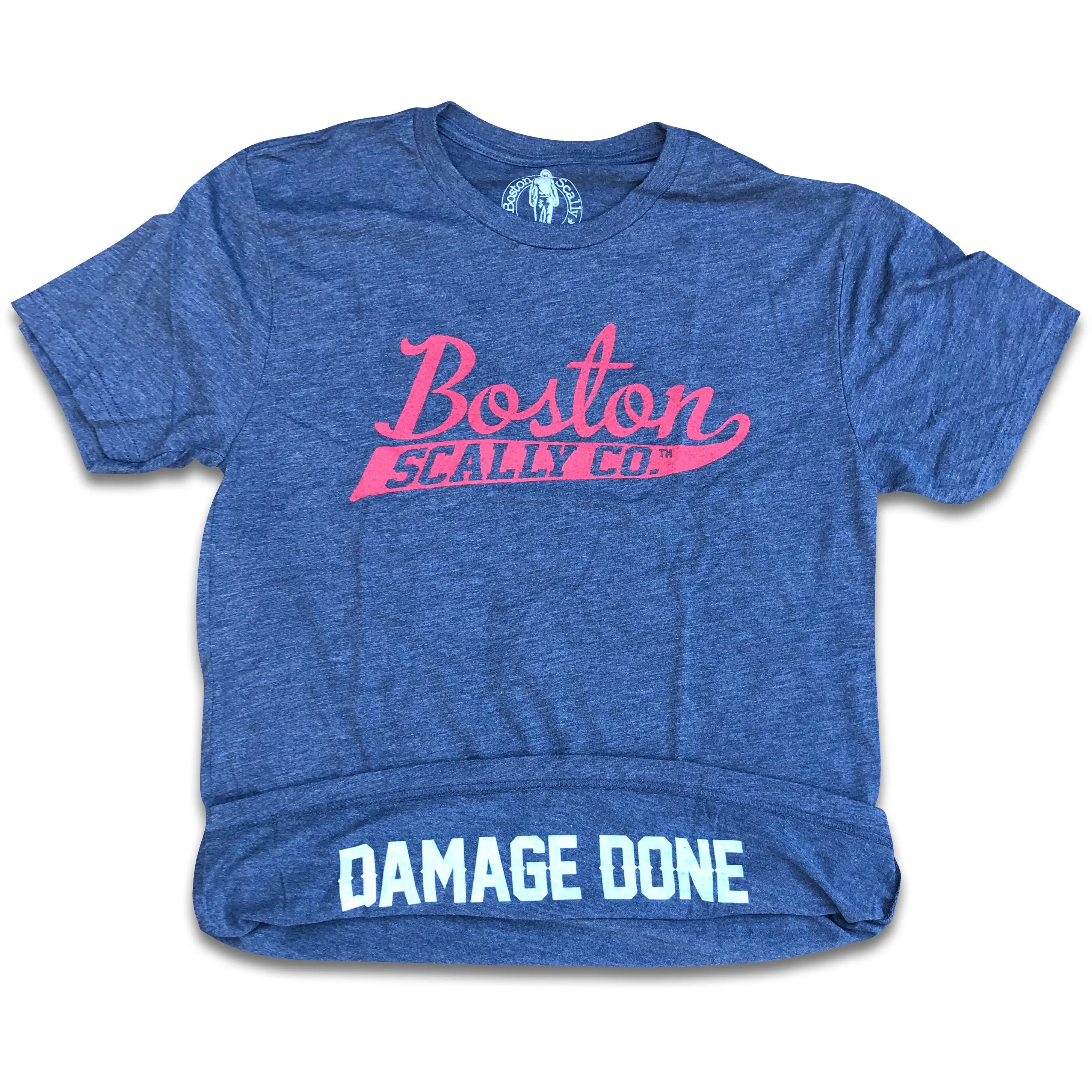Boston Scally The Damage Done T-Shirt - Game Day Blue sold by Boston Scally