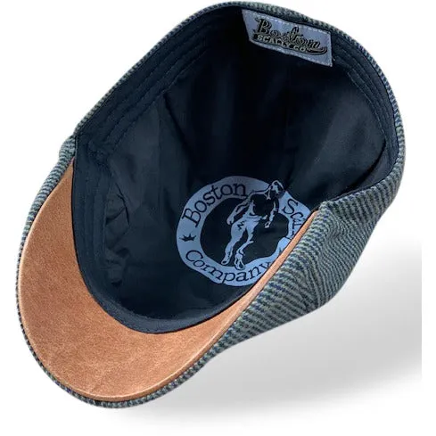 The Homage Boston Scally Cap - Clover & Navy Houndstooth sold by Boston Scally product image thumbnail 5