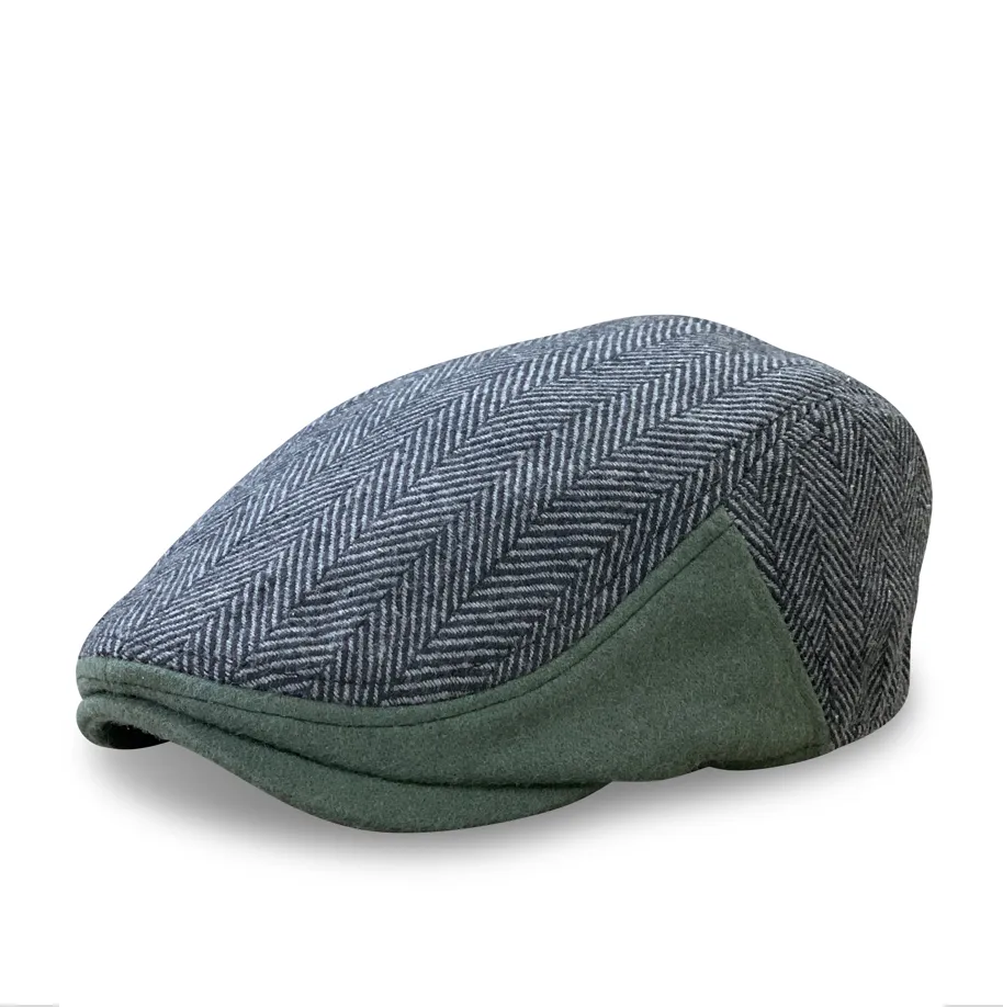 The Southie Boston Scally Cap - Grey Herringbone sold by Boston Scally product image thumbnail 2