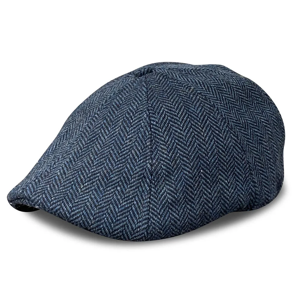 The Peaky Boston Scally Cap - Patriot Blue Herringbone sold by Boston Scally product image thumbnail 3