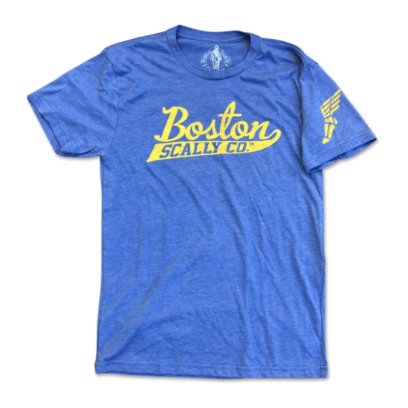 Boston Scally The Marathon Tee T-Shirt - Royal Blue sold by Boston Scally