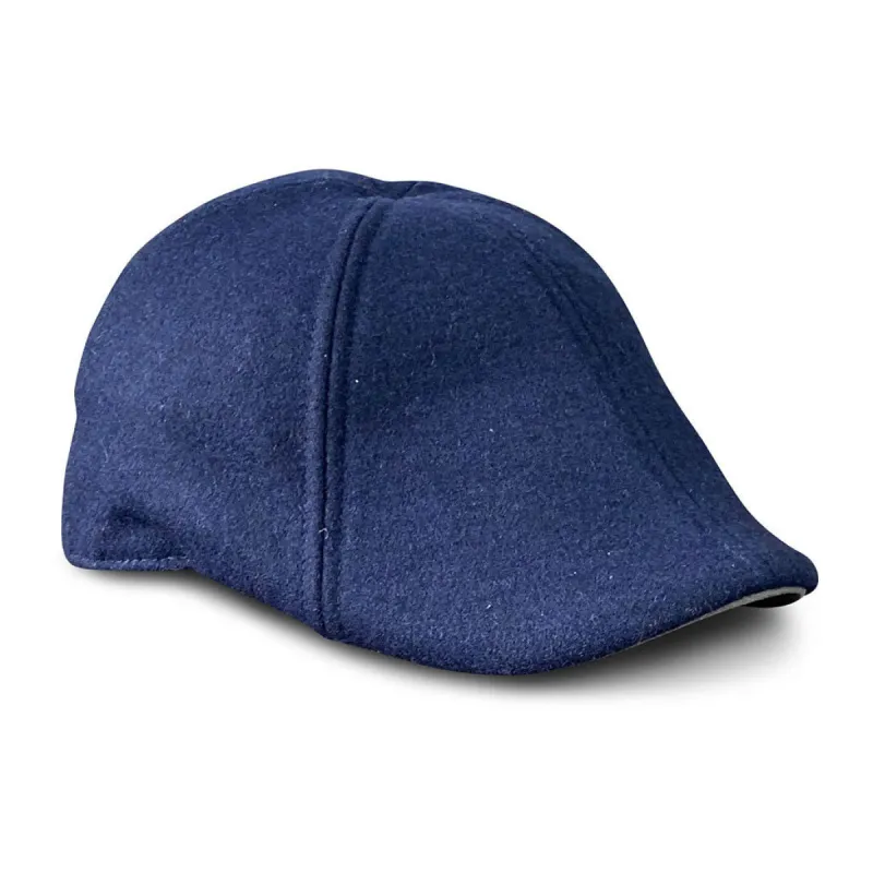 The Kenmore Boston Scally Cap - Navy Blue & Grey Brim sold by Boston Scally