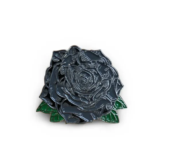 Boston Scally The Black Rose Cap Pin sold by Boston Scally