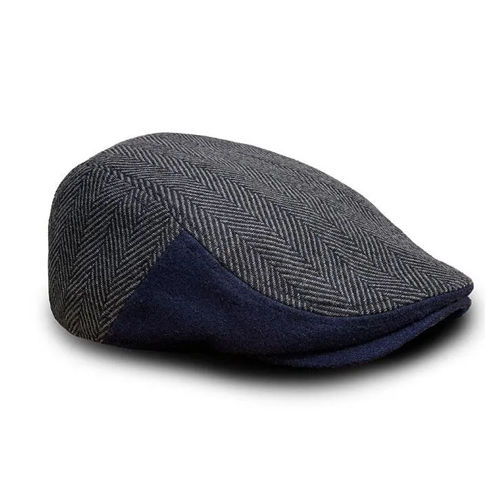 The Patriot Game Day Boston Scally Cap - Dark Grey Herringbone sold by Boston Scally product image thumbnail 3