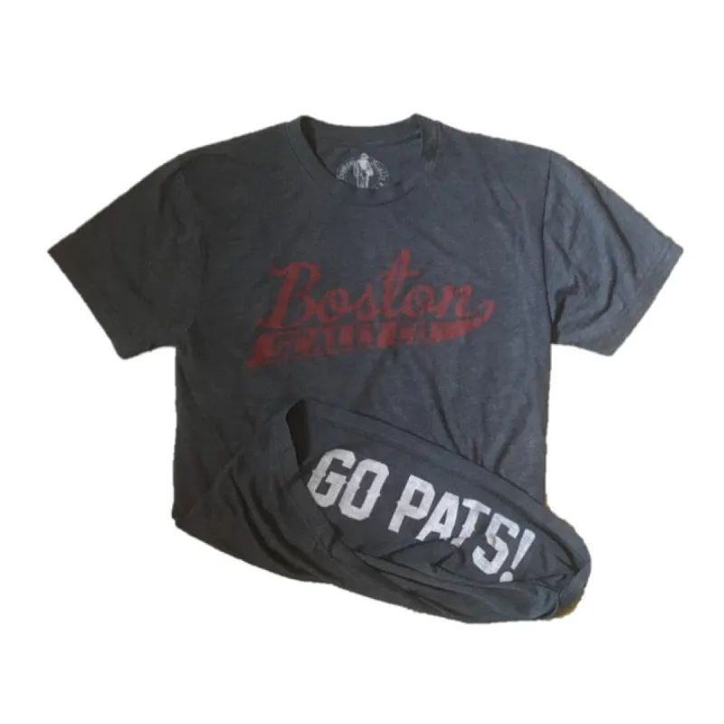 Boston Scally The Go Pats Tee - Patriot Blue sold by Boston Scally